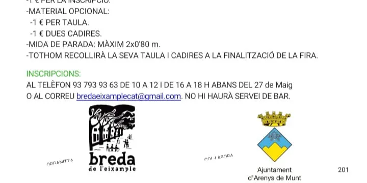 El diumenge 29 de maig la Breda de l’Eixample organitza una nova edició del Tria i Remena