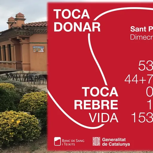 Resultats de la Donació de sang i plasma del dimecres 8 d’octubre a Sant Pere de Riudebitlles.