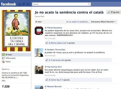 Clam en defensa de la immersió lingüística a les portes de la Diada