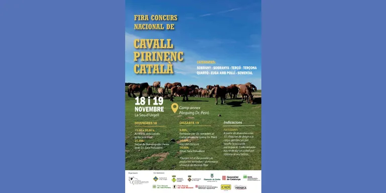 La Seu d'Urgell acull la Fira i Concurs Nacional de Cavall Pirinenc Català