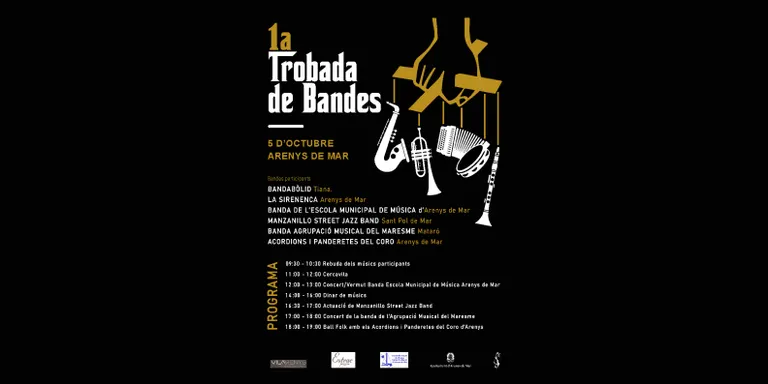 Arenys de Mar acollirà la primera trobada de Bandes de Música