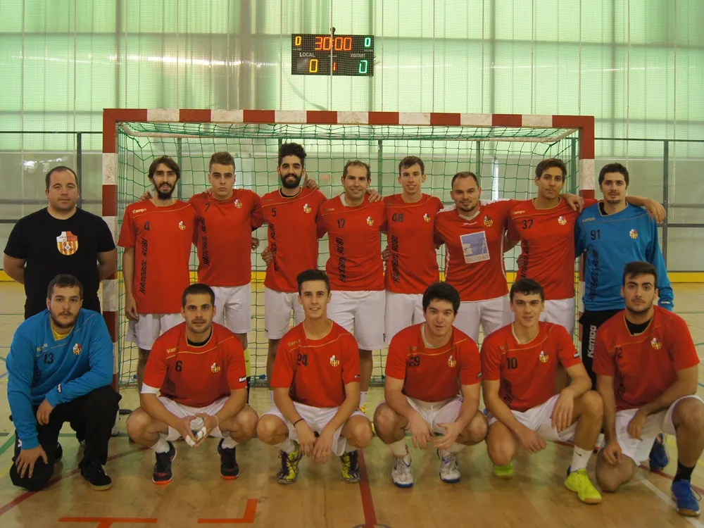 La plantilla 2015-2016 de l'Handbol Rubí