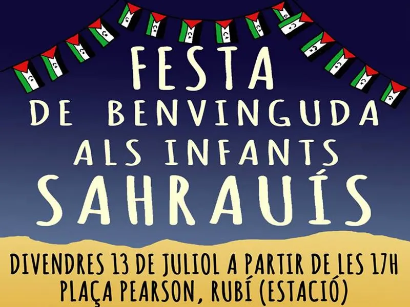 4 nens sahrauís ja estan a Rubí fent Vacances en Pau