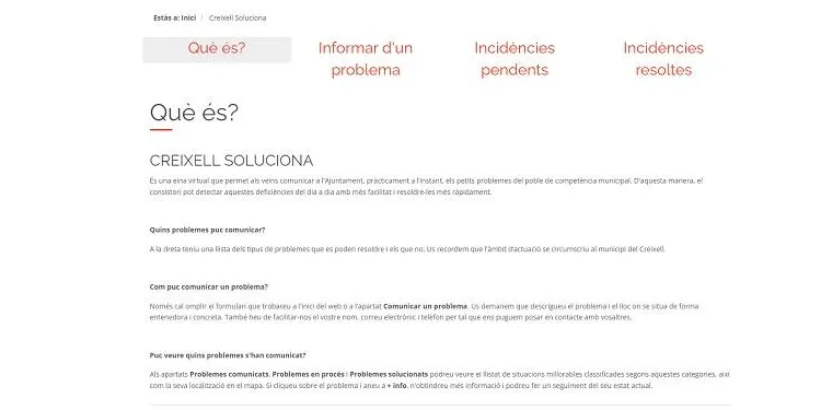 L’Ajuntament de Creixell crea una eina digital perquè els veïns reportin les incidències de la vila