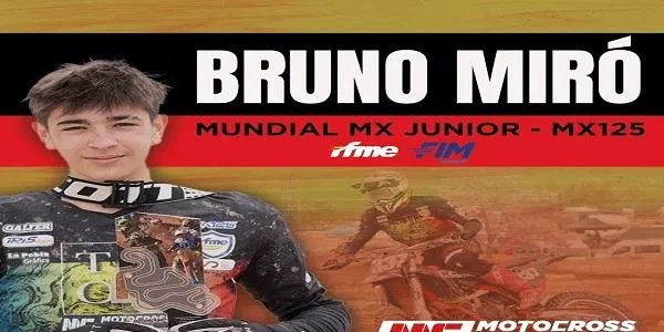 El catllarenc Bruno Miró és seleccionat per participar en el Mundial de MX Júnior als Països Baixos