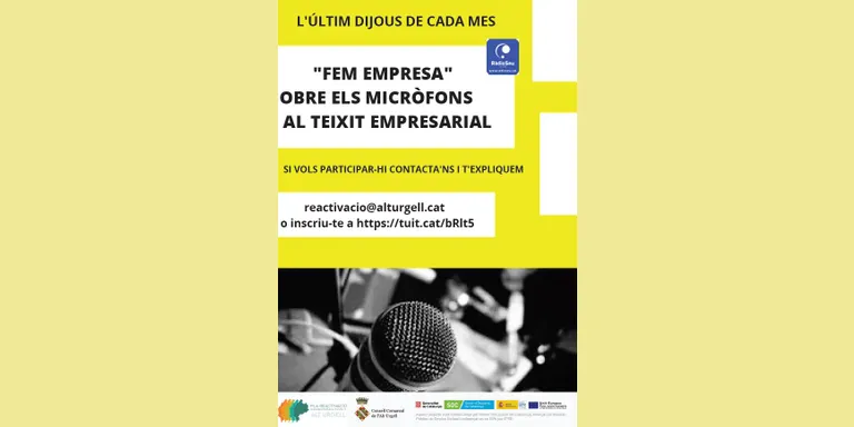 El programa “Fem empresa”, de RàdioSeu, obre els micròfons al teixit empresarial