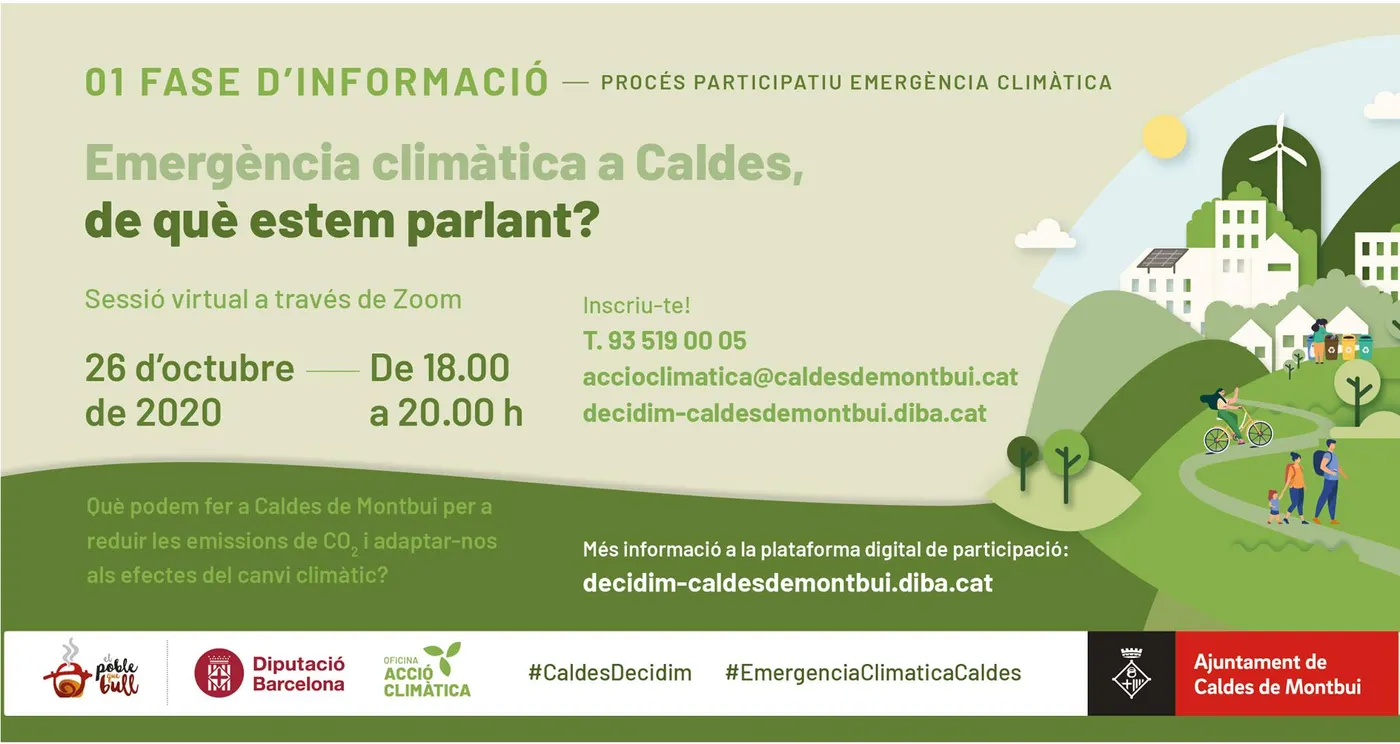 L'Ajuntament presenta el procés de participació per la redacció del Pla d'Acció Climàtica