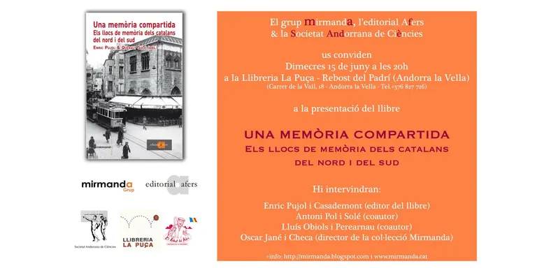 Presentació a Andorra del llibre 'Una memòria compartida'