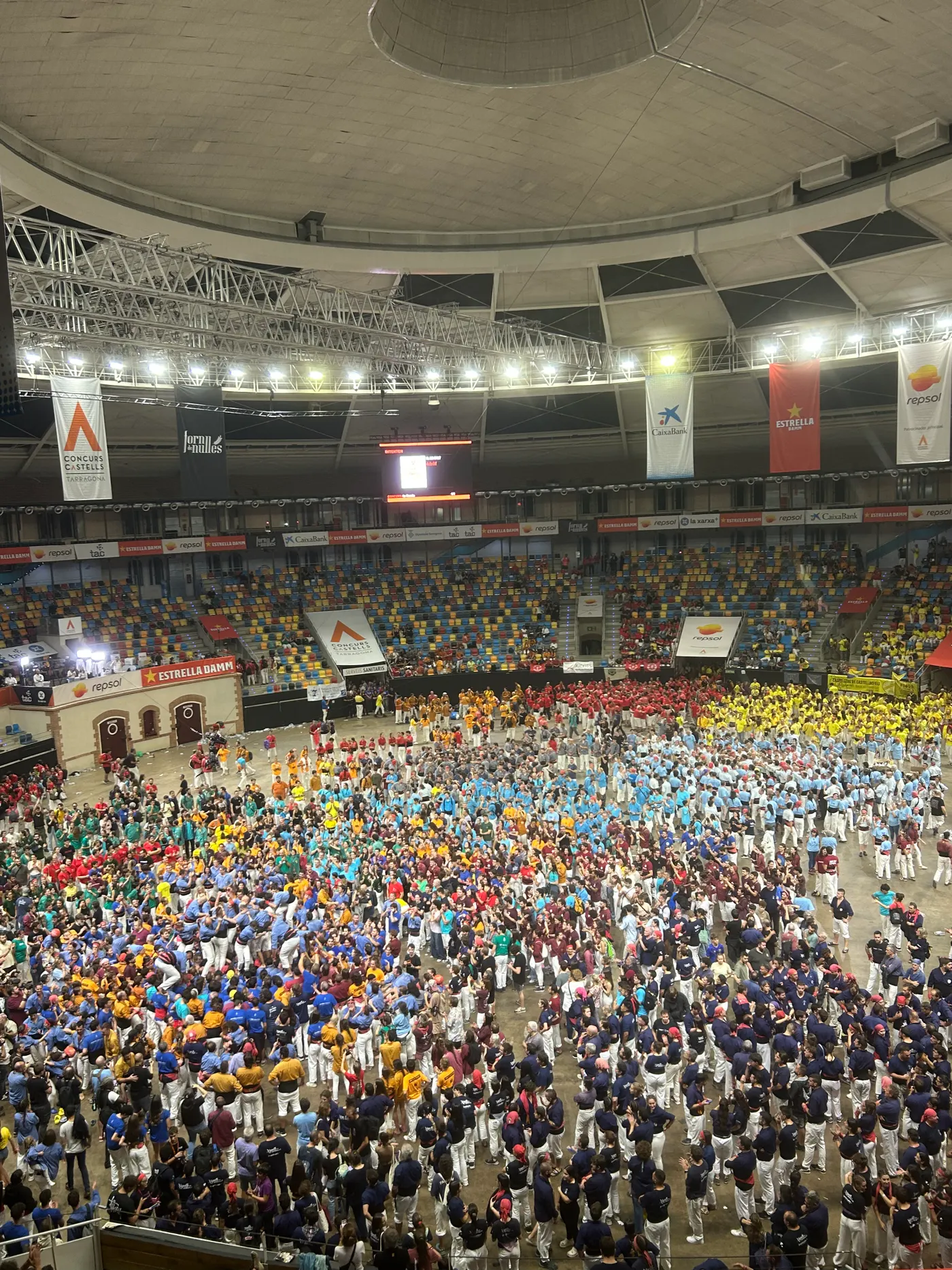 Els Marrecs de Salt, colla campiona de la jornada de dissabte del Concurs de Castells