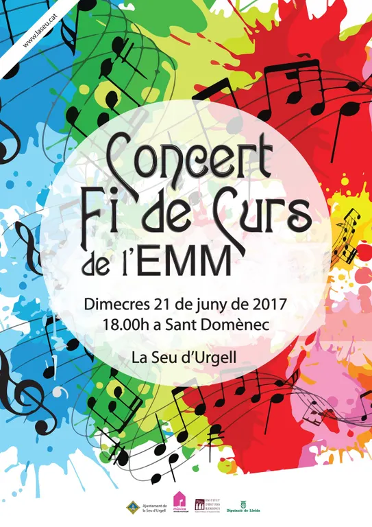 Concert de fi de curs de l’Escola Municipal de Música de la Seu d’Urgell
