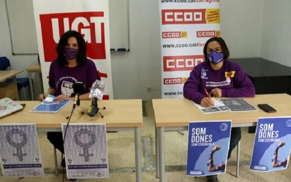 UGT i CCOO criden a manifestar-se aquest dilluns a Tarragona per commemorar el Dia de les Dones