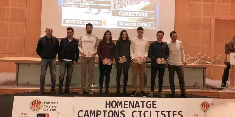 Arnau Solé rep el reconeixement de la Federació al ser el campió de Catalunya de categoria elit