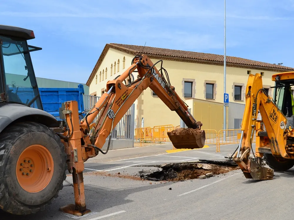 L'avaria s'ha produit aquesta matinada a la xarxa d'aigua al carrer Can Serra