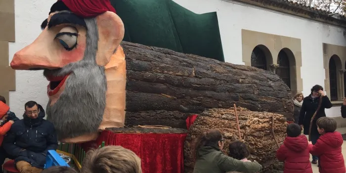 El Tió d’Arenys recull 400 quilos de menjar i reparteix 900 joguines