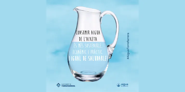 L’Ajuntament de Torrefarrera anima els seus veïns i veïnes a consumir aigua de l’aixeta amb la campanya “Obre l’aixeta i omple el gerro”