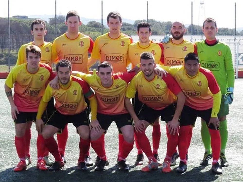 L'onze titular del Veinti que va guanyar diumenge l'Almacelles / Foto: Juv. 25 de Septiembre