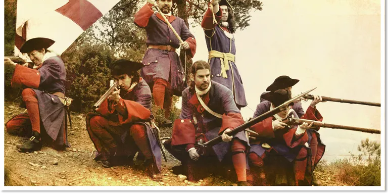 Castellciutat viu la recreació d'un campament dels Miquelets