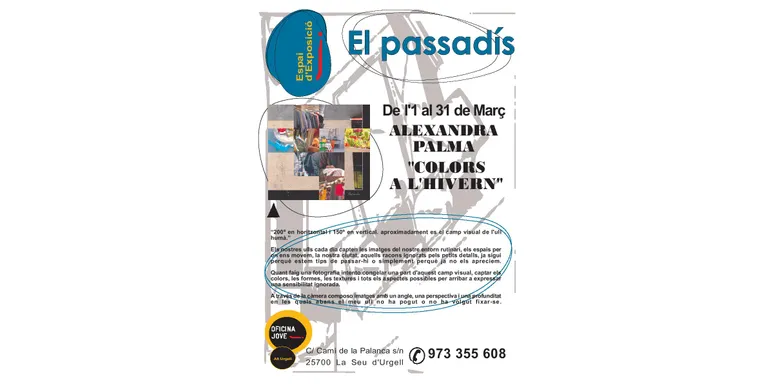 El Passadís exposa 'Colors a l'Hivern', d'Alexandra Palma