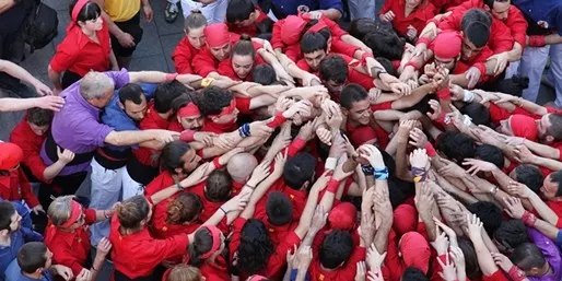 Els Castellers de l'Alt Maresme actuen a Andorra la Vella