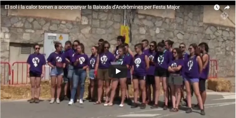 El sol i la calor tornen a acompanyar la Baixada d'Andròmines per Festa Major
