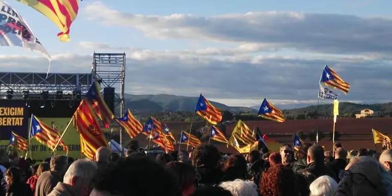 ERC de Pineda participa a l'acte del partit a la presó de Lledoners