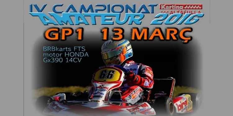 Una desena de persones inscrites al IV Campionat Amateur GP1 del Kàrting Altafulla