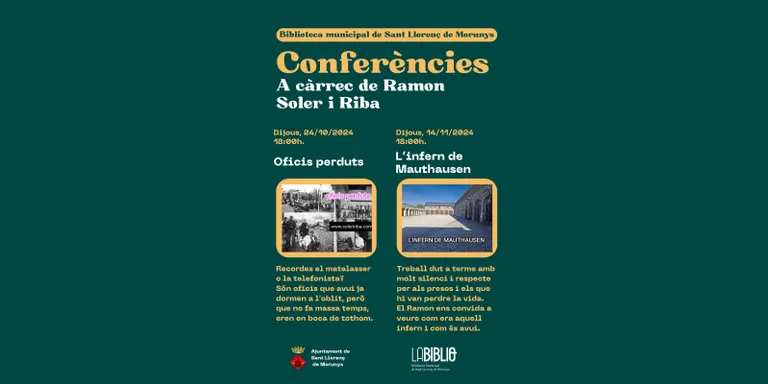 L'escriptor Ramon Soler i Riba ofereix un cicle de conferències a la biblioteca de Sant Llorenç
