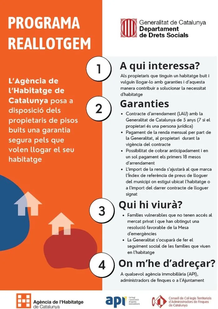 Caldes s'adhereix al programa Reallotgem.cat per incrementar els habitatges per a lloguer social