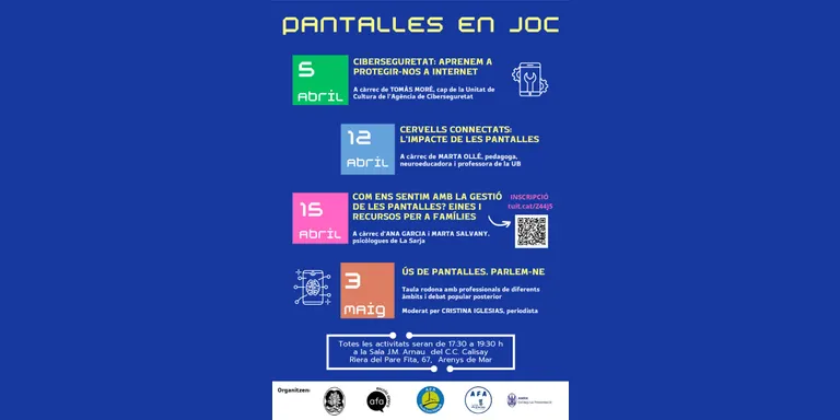 S'impulsa un cicle de xerrades per l'ús de les pantalles en infants i adolescents