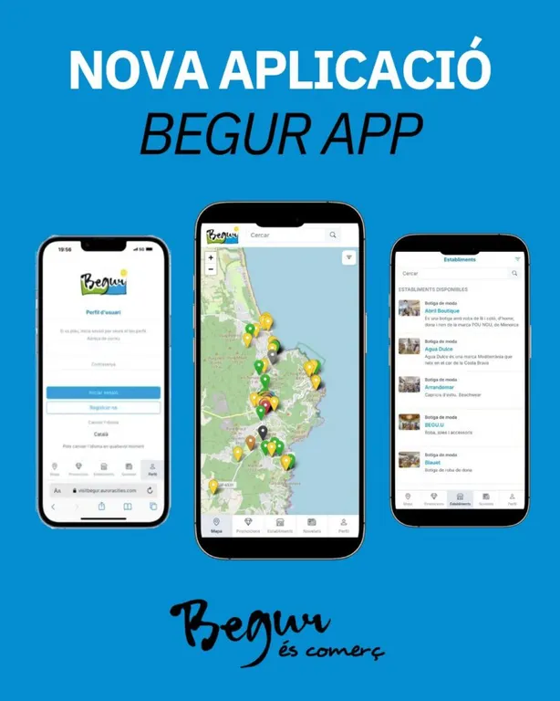 Begur estrena una aplicació mòbil per connectar visitants amb els serveis locals