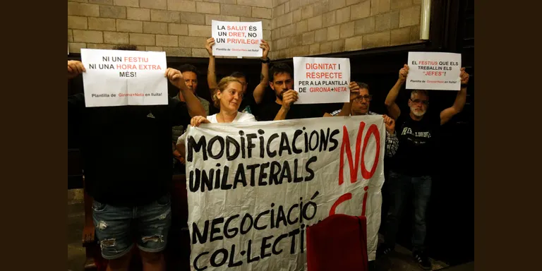 Els treballadors de Girona + Neta tanquen un acord amb l'empresa i tornaran a fer festius