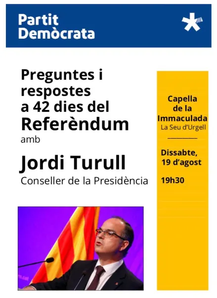 Xerrada-col·loqui de Jordi Turull a la Seu d'Urgell