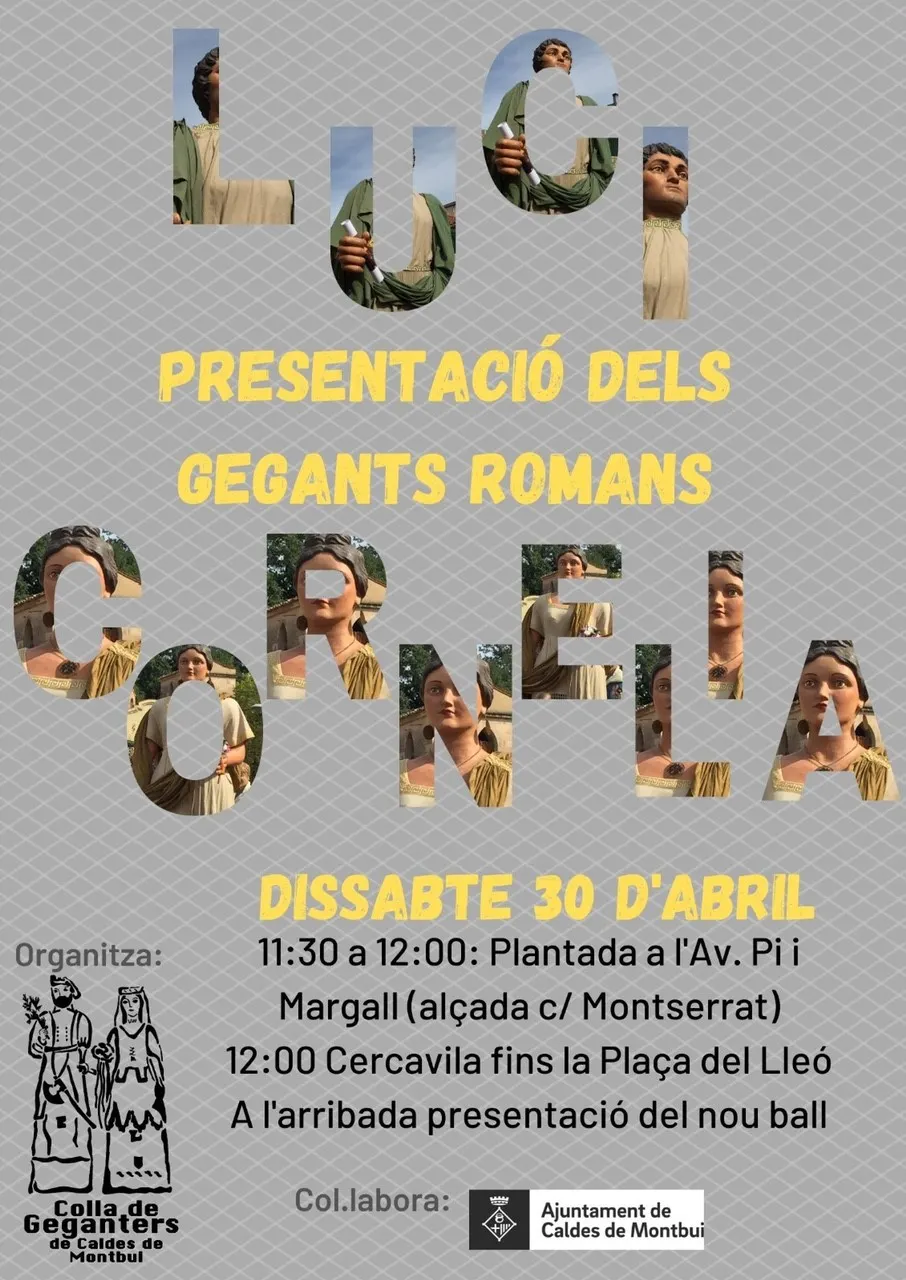 Caldes recupera dos gegants romans, Cornèlia Flora i Luci Caecili