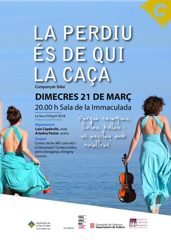 La Companyia Tabú presenta a la Seu l’espectacle ‘La perdiu és de qui la caça’