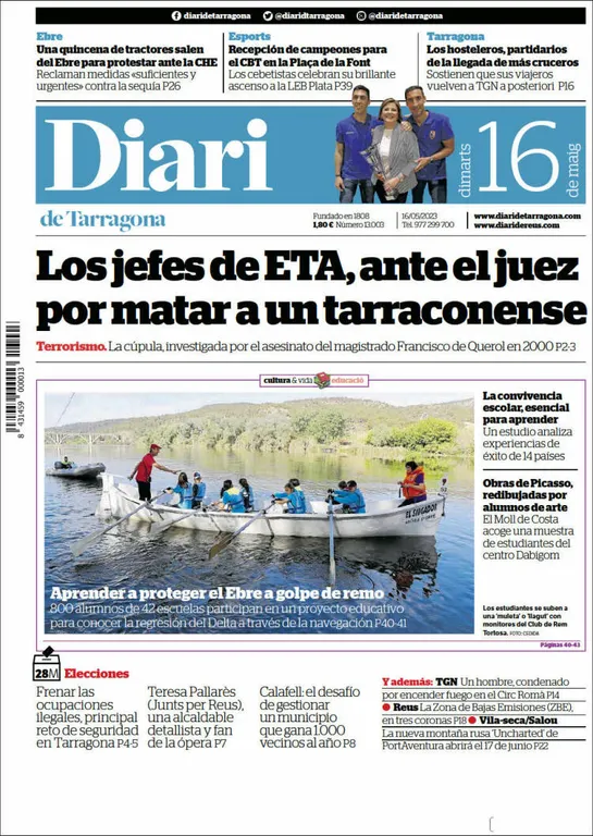 Consulta les portades dels diaris d'aquest 16 de maig