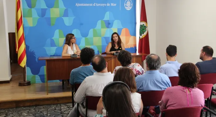 La roda de premsa per l'arribada dels joves s'ha fet aquest matÃ­ a l'Ajuntament d'Arenys de Mar ( 