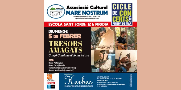 Mare Nostrum organitza un concert amb el títol 'Tresors Amagats'