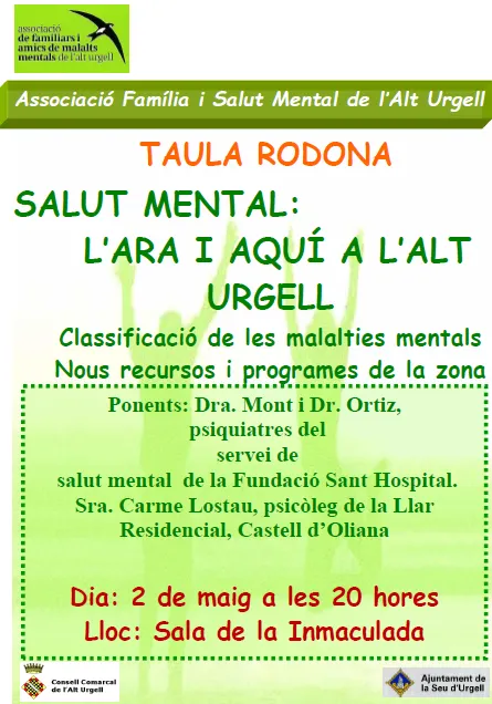 Taula rodona a la Seu d'Urgell sobre salut mental