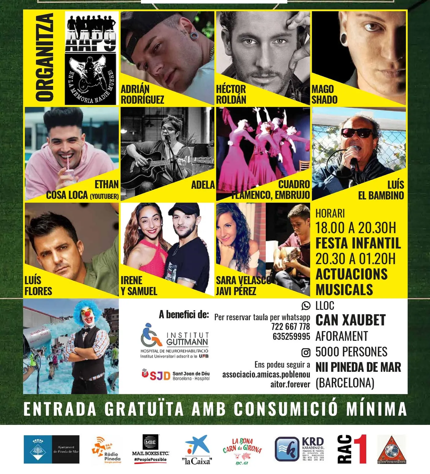 Divendres 2 d'agost, nova data del Concert Solidari