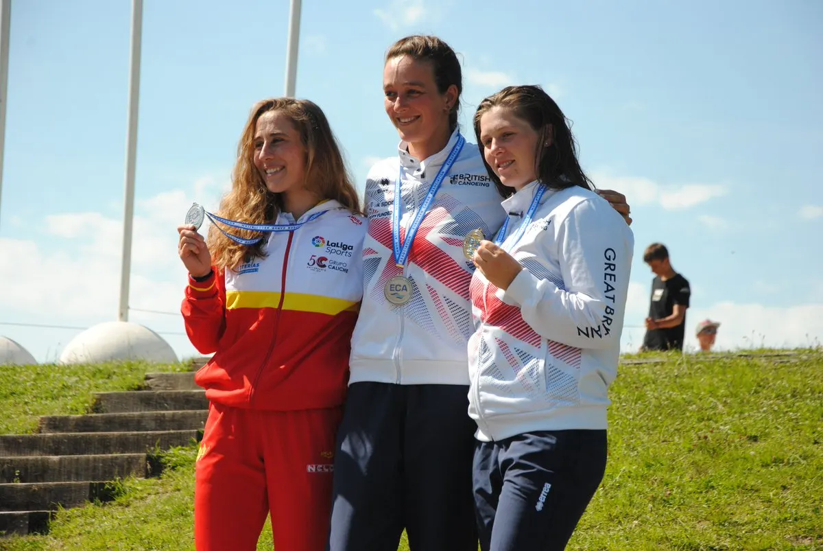 Núria Vilarrubla, subcampiona d'Europa d'eslàlom en C1 femení (Foto: RFEP)