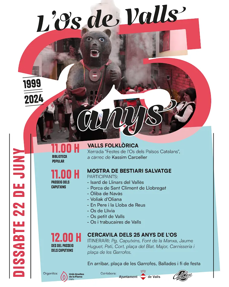 L’Ós de Valls compleix 25 anys per Sant Joan