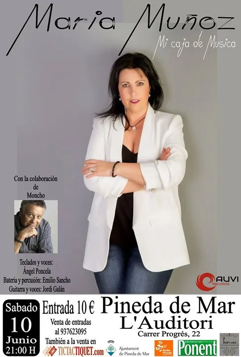 María Muñoz presentarà el seu nou disc "Mi caja de Música" amb un concert amb la participació de Moncho