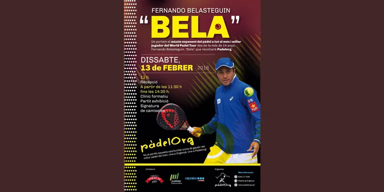 Fernando Belasteguin, el millor jugador del món de pàdel, ofereix un clínic a Organyà
