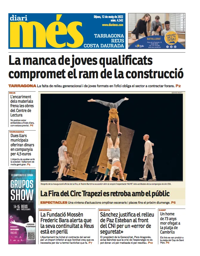 T'expliquem les portades dels diaris del territori d'aquest 12 de maig