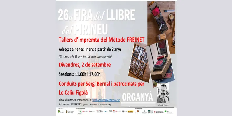 Tallers d'impremta del mètode Freinet a la Fira del Llibre del Pirineu