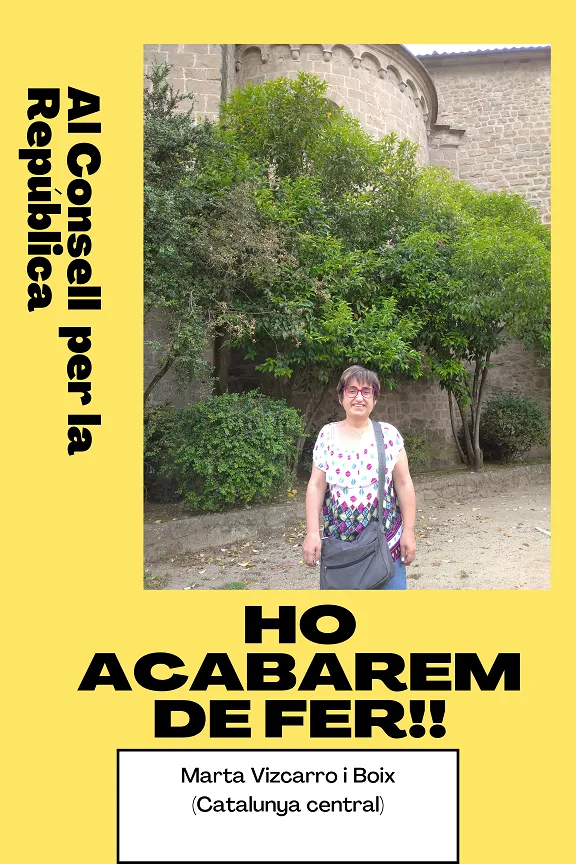 Marta Vizcarro es presenta com a candidata representant al Consell Local de Solsona del Consell per la República
