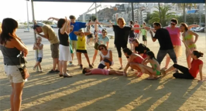Moment del taller de dansa de l'any passat