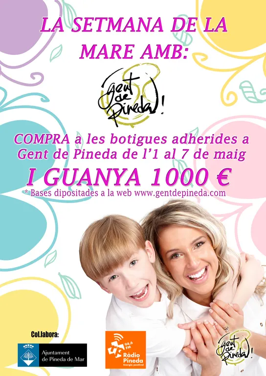 Gent de Pineda sorteja 1000 en compres amb motiu de la setmana del Dia de la mare