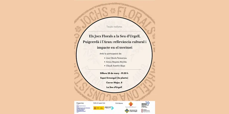 Taula Rodona a l'Espai Ermengol sobre els Jocs Florals a la Seu, Puigcerdà i l'Aran