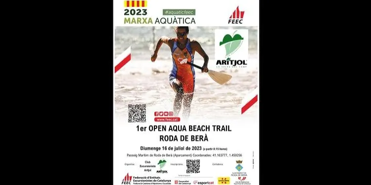 Roda de Berà acull diumenge el 1r Open Aqua Beach Trail de marxa aquàtica